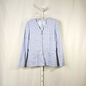 Doncaster Blue Tweed Suit Size 14